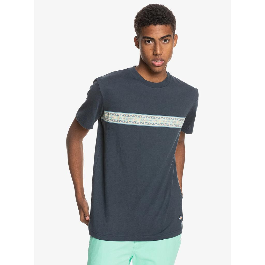 Camiseta Quiksikver Mixtape Stripe - India Ink (ksh0) 