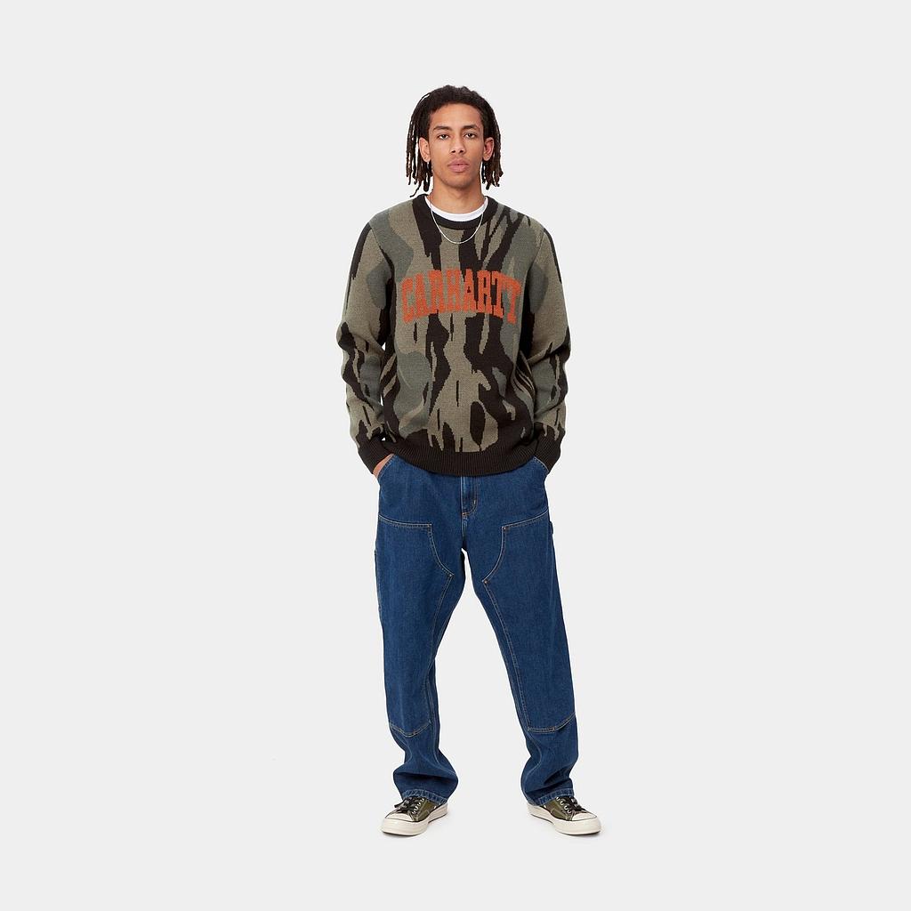 Suéter Carhartt WIP University Script - Camo Unite/Copperton