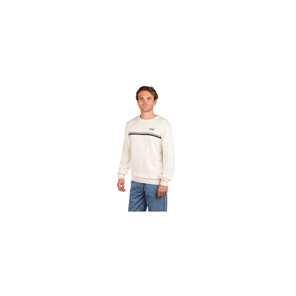 Suéter Rip Curl Surf Revival Crew - Bone