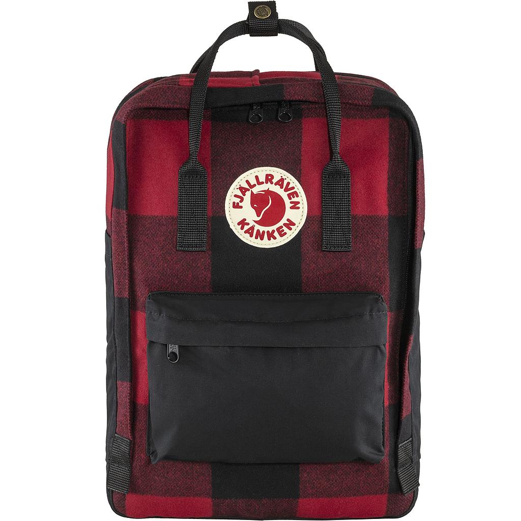 Mochila Fjallraven Kanken - Re-Wool Laptop 15&quot; Red/Black