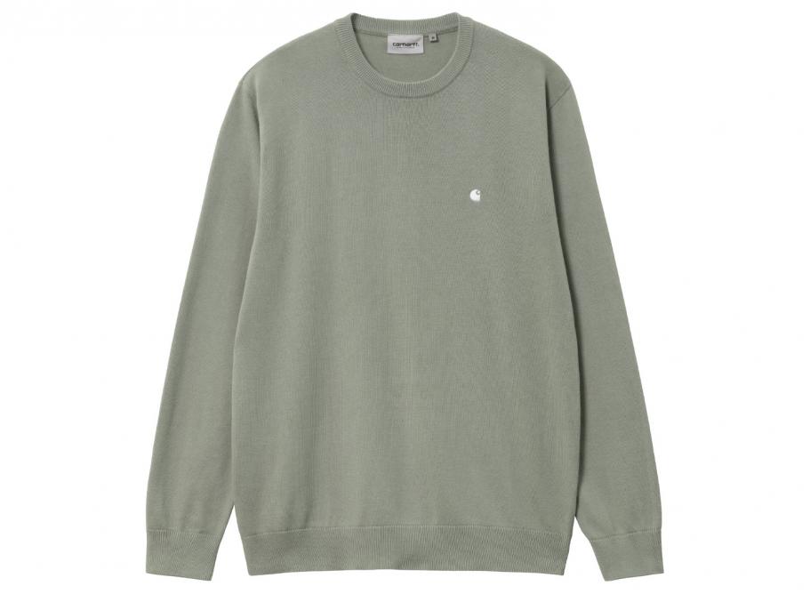 Suéter Carhartt WIP Madison-Yucca/White