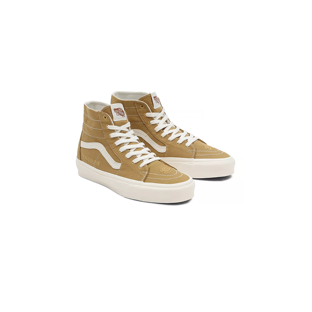 UA SK8-HI Tapered Eco Theory - (Eco Theory) Mustard gold/True white