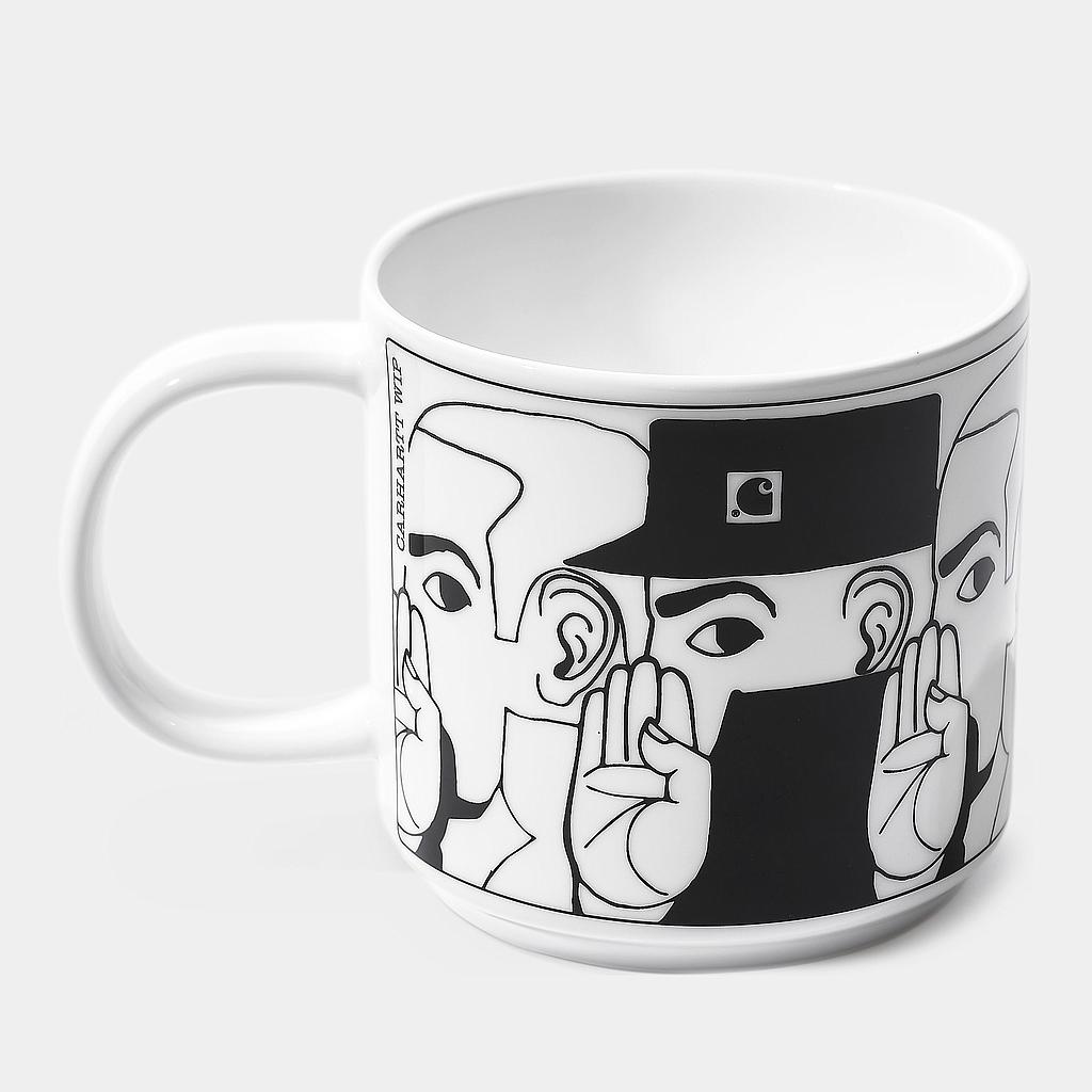 Taza Carhartt WIP Whisper Mug - White/Black