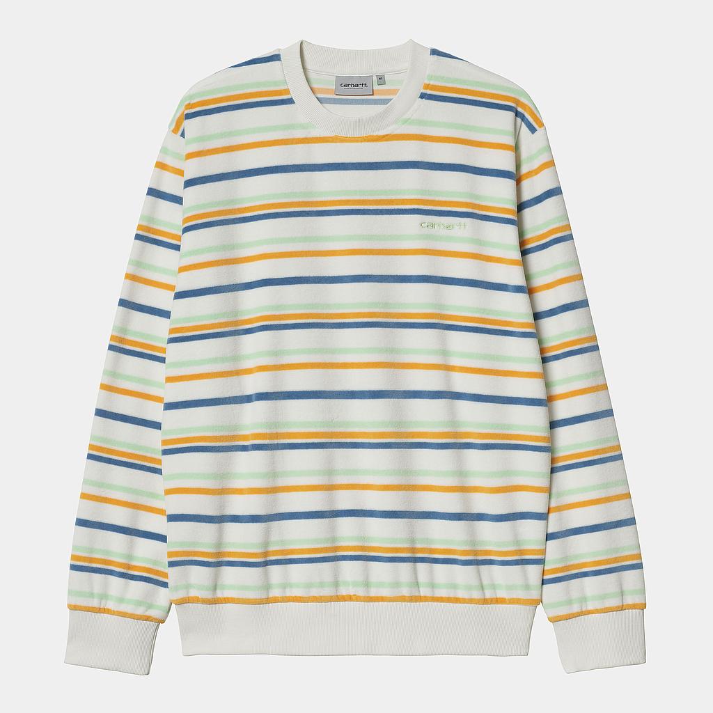 Suéter Carhartt WIP Clanton - Clanton Stripe, Wax