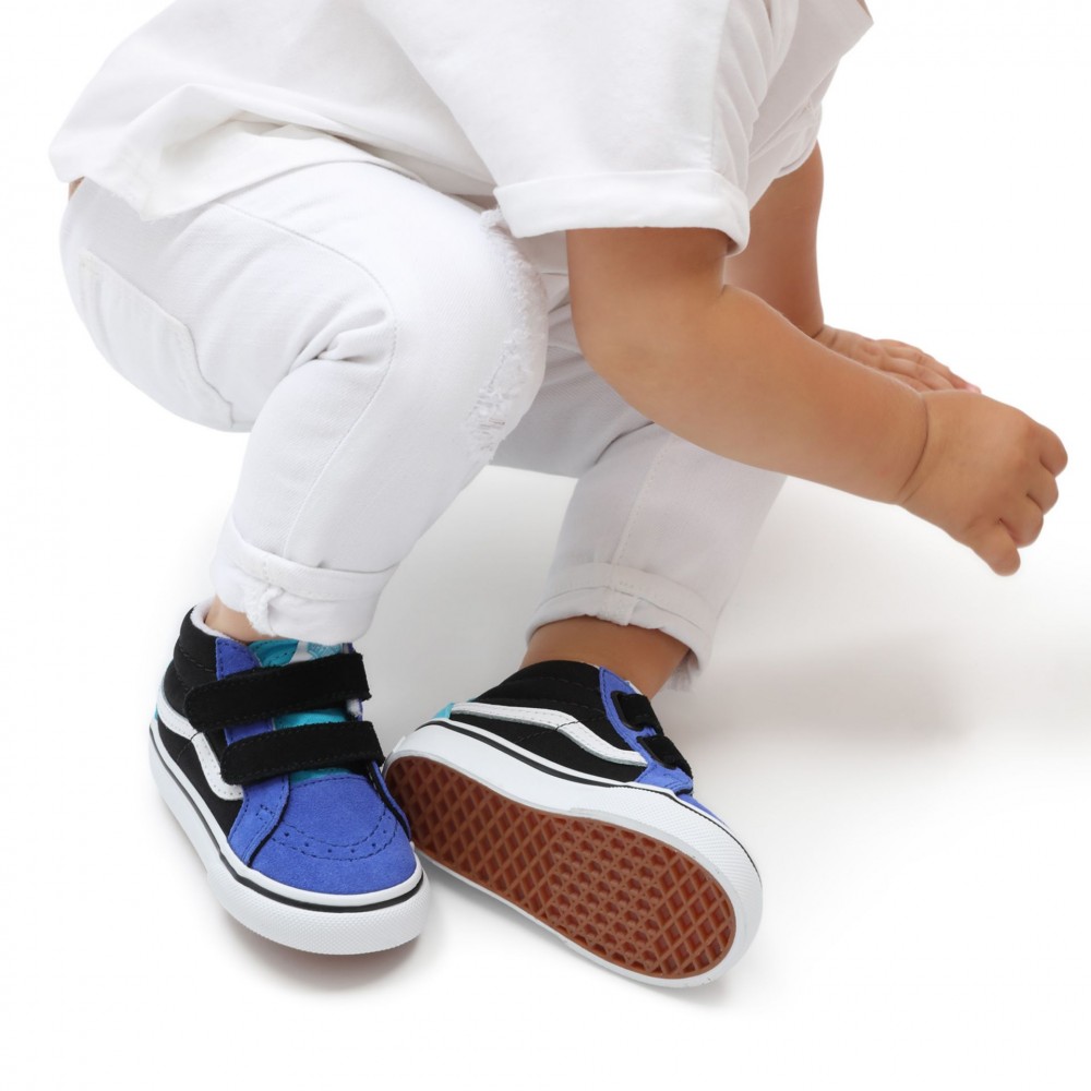 TD SK8-Mid Reissue Velcro - Block/Blue/Black (Niños 1-4 años)