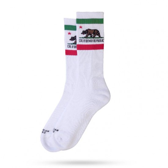 Calcetines American Socks California Republic - White/Cali Flag