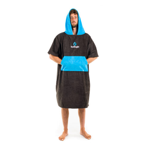 Poncho Surflogic - Negro/Cyan