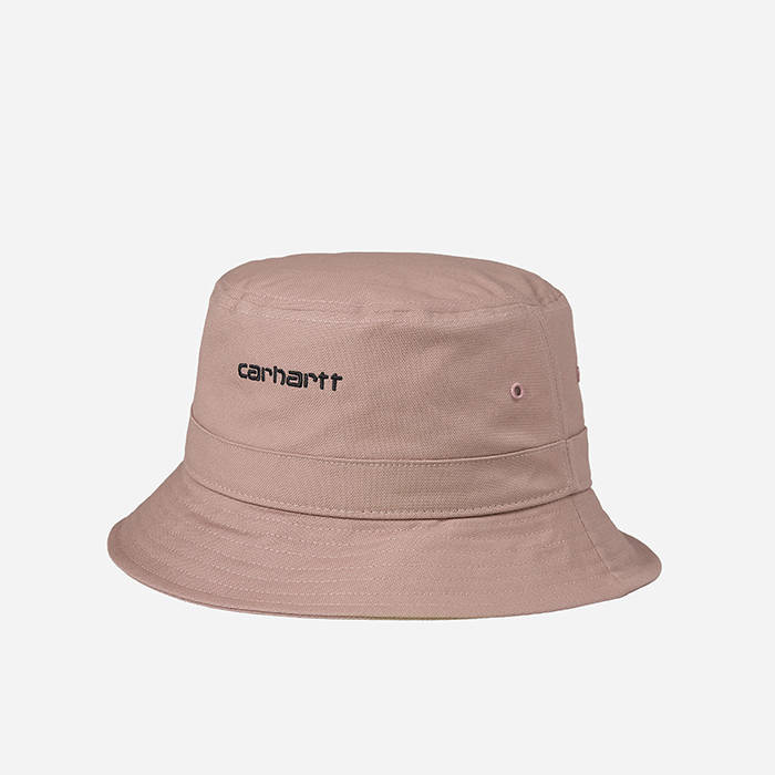 Gorro Carhartt WIP Script Bucket - Earthy Pink/ Black