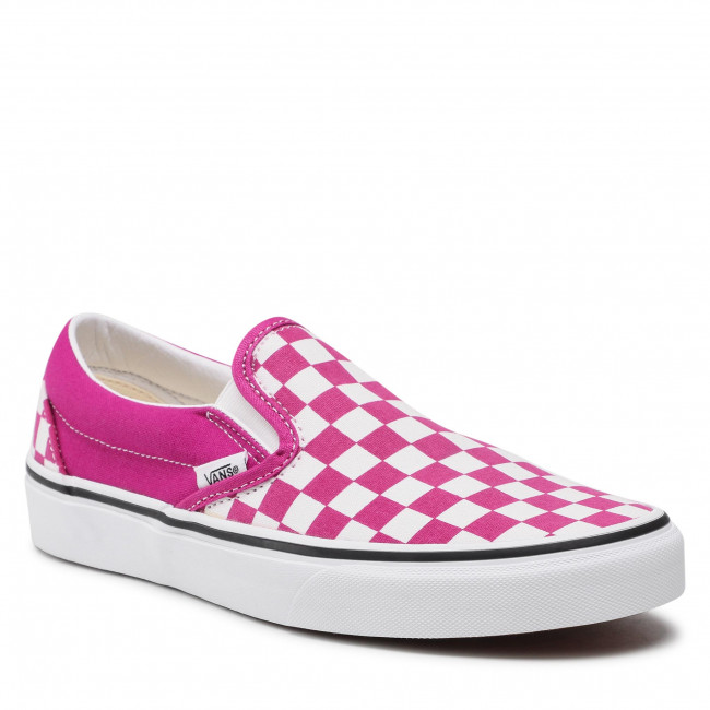 UA Classic Slip-On - (Checkerboard) Rosa/True White