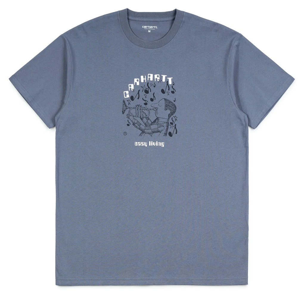 Camiseta Carhartt WIP S/S Easy Living-Bluefin