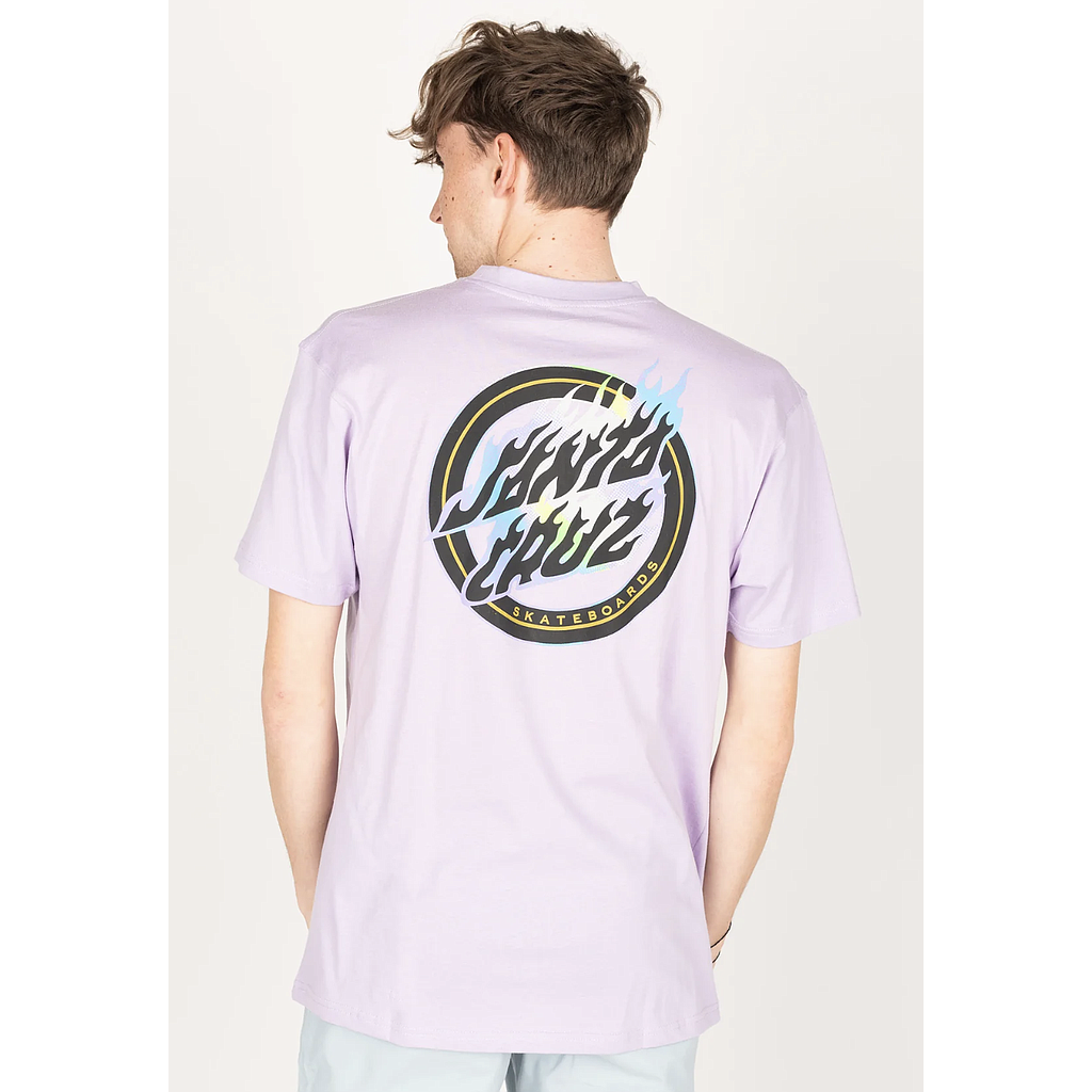 Camiseta Santa Cruz Holo Flamed Dot - Digital Lavender
