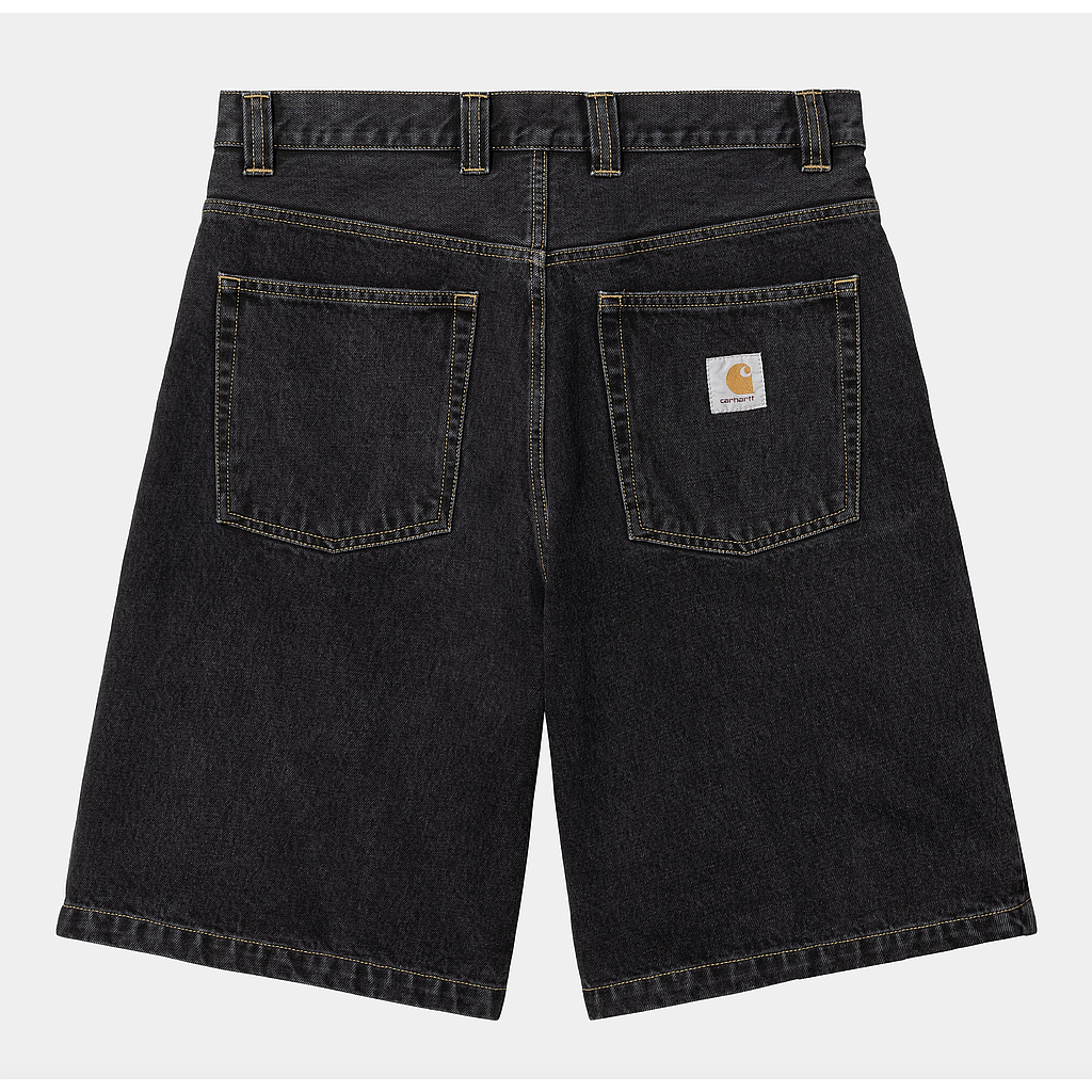 Pantalón Corto Carhartt WIP Brandon - Black (Stone Washed)