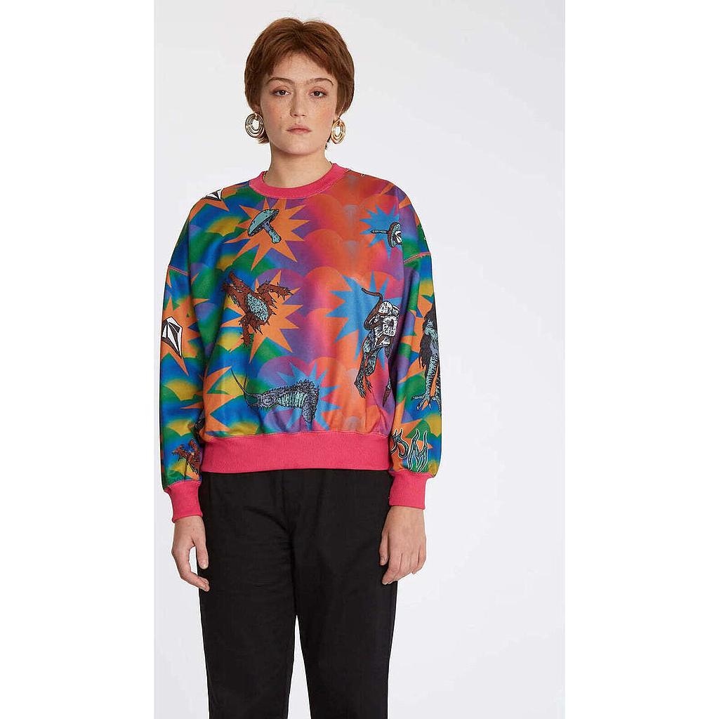 Sudadera Volcom Chrissie Abbot X French - Multi