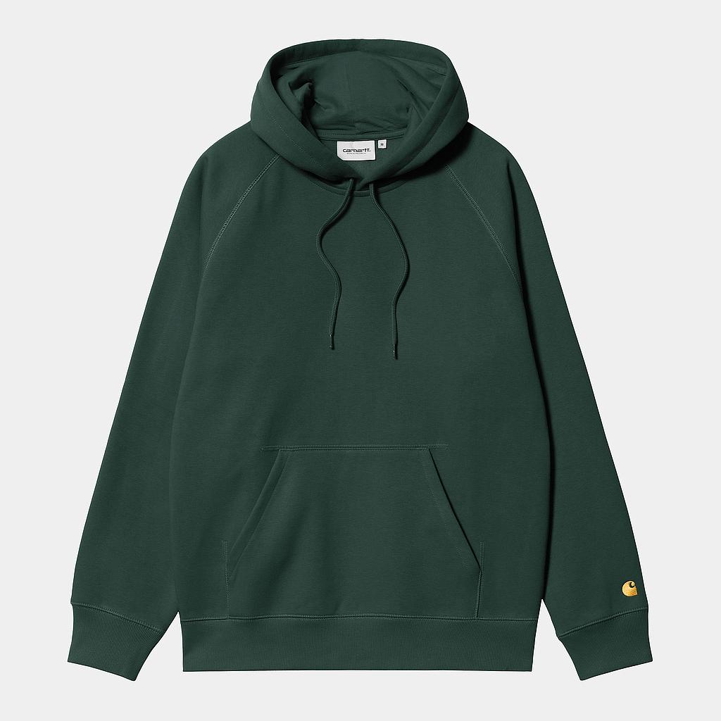 Sudadera con Capucha Carhartt WIP Chase - Discovery Green/Gold