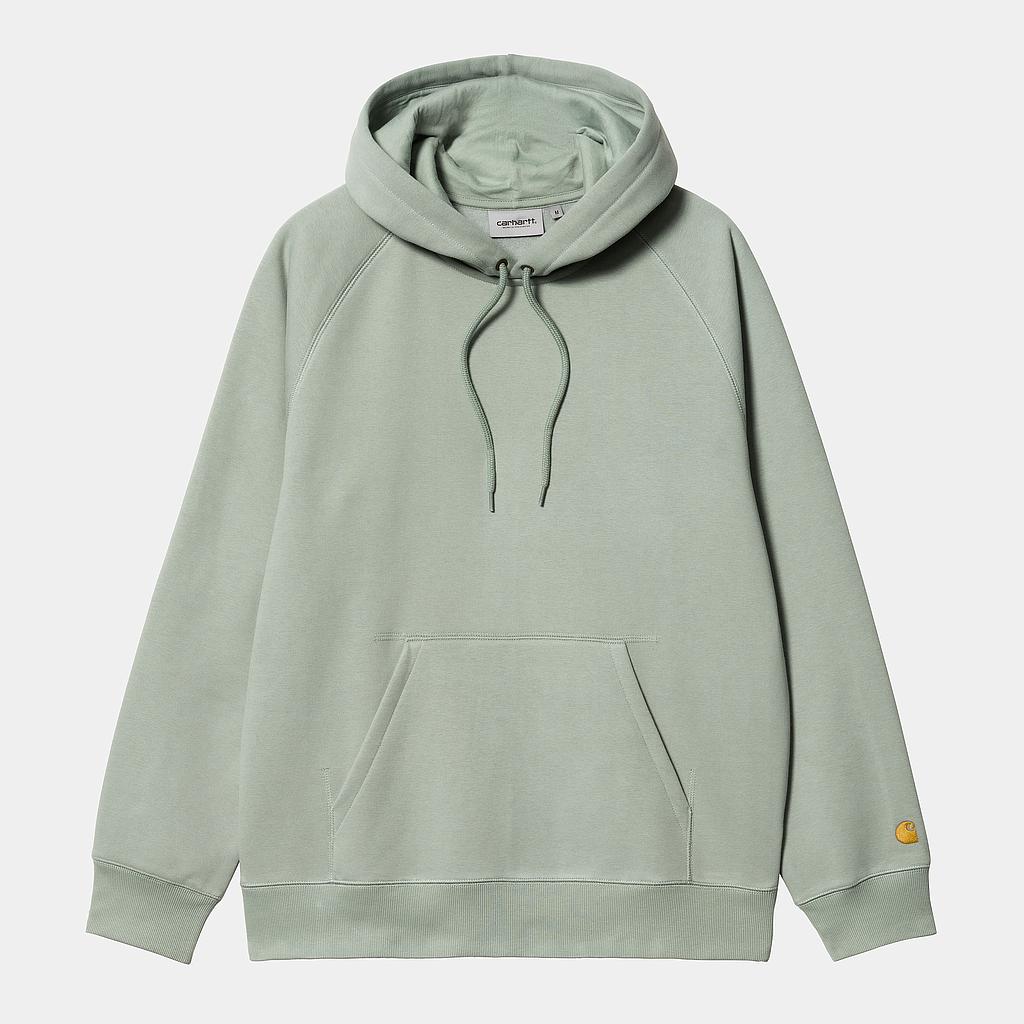 Sudadera con Capucha Carhartt WIP Chase - Glassy Teal/Gold