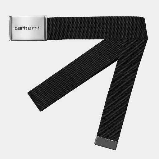 Cinturón Carhartt WIP Clip Belt Chrome - Black