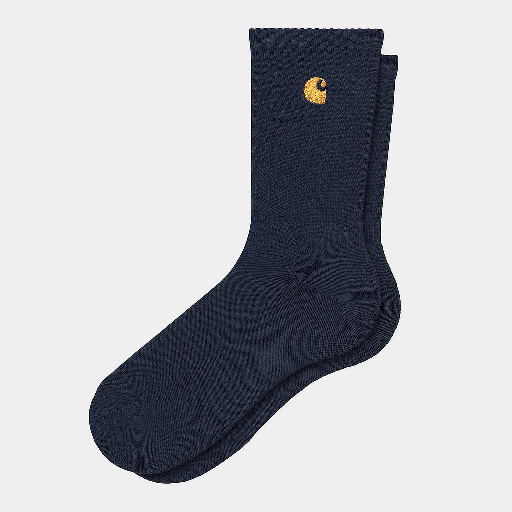 Calcetines Carhartt WIP Chase - Dark Navy/Gold