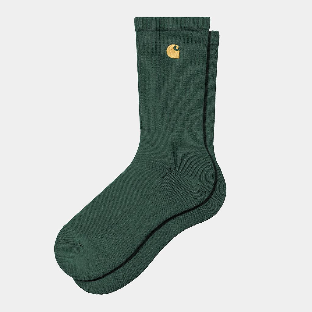Calcetines Carhartt WIP Chase - Discovery Green/Gold