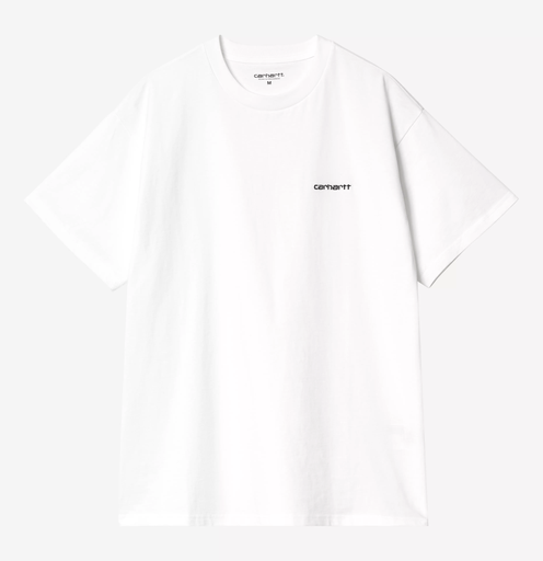 Camiseta Carhartt WIP Script Embroidery - White/Black