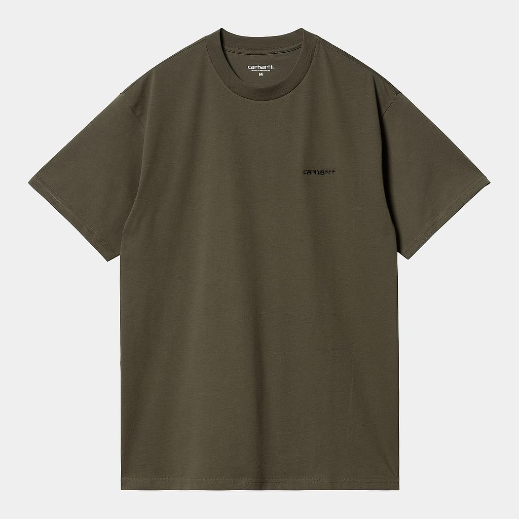 Camiseta Carhartt WIP S/S Script Embroidery - Cypress/Black
