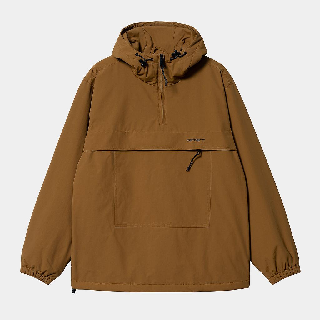 Chaqueta con Capucha Carhartt WIP Windbreaker  - Deep H Brown/Black