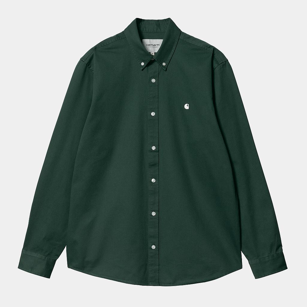 Camisa Carhartt WIP L/S Madison - Discovery Green/Wax