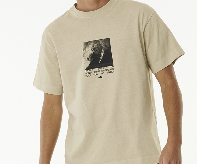 Camiseta Rip Curl Quality Surf Slash - Cement