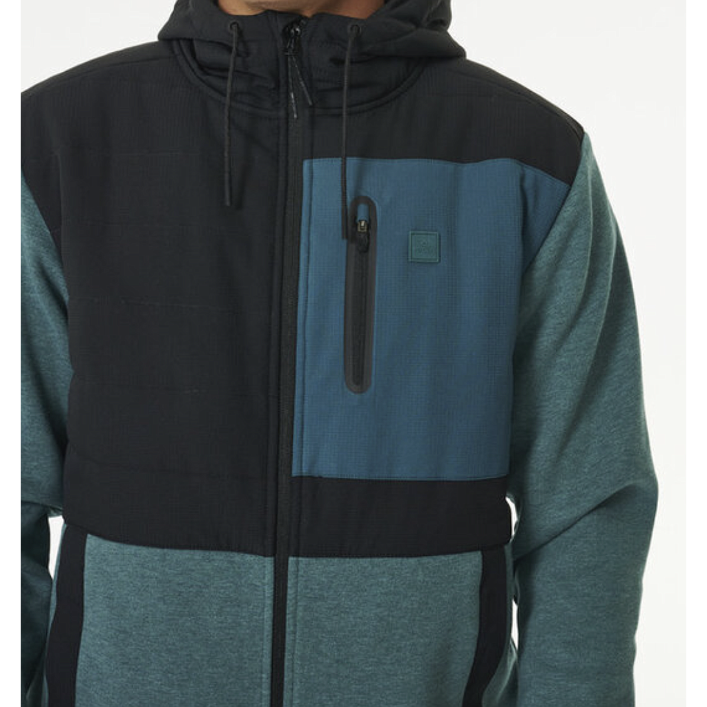 Chaqueta Polar Rip Curl Anti Series Heat Seeker - Blue Green