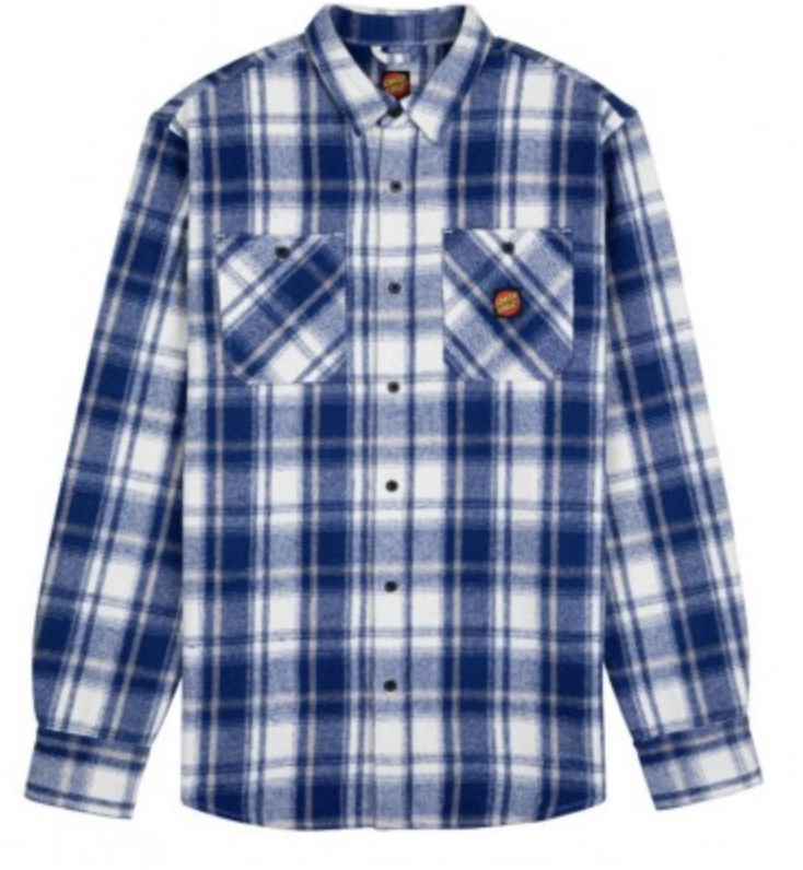 Camisa Santa Cruz Apex - Blue Check