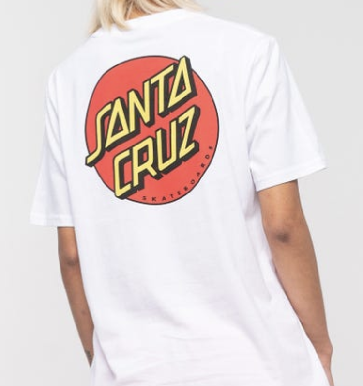 Camiseta Santa Cruz Classic Dot Chest - White