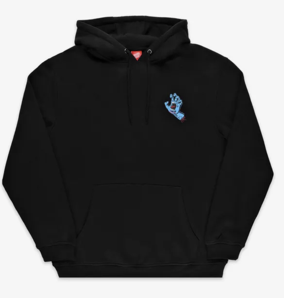 Sudadera Con Capucha Santa Cruz Screaming Hand Chest - Black