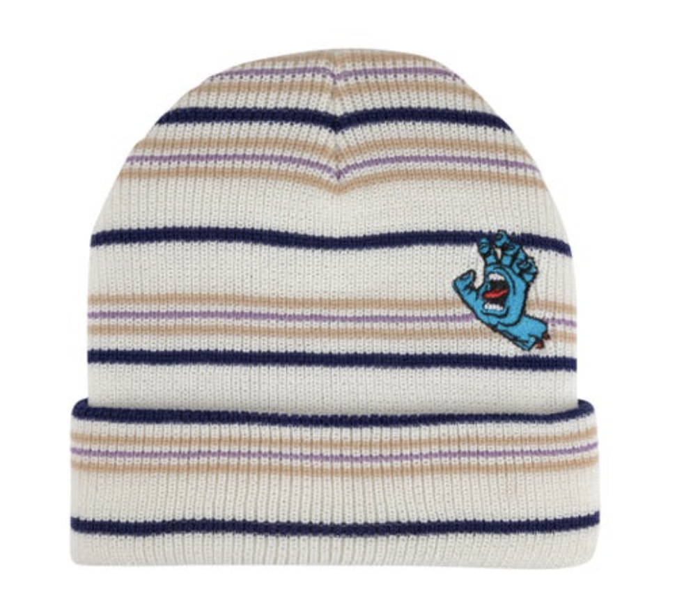 Gorro Santa Cruz Screaming Mini Hand - White Stripe