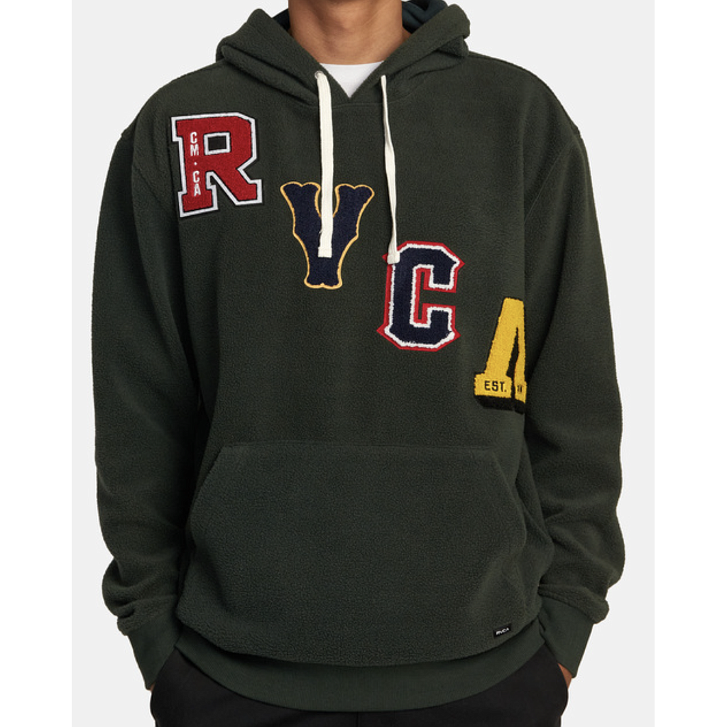 Sudadera Con Capucha Letterman - Hunter Green