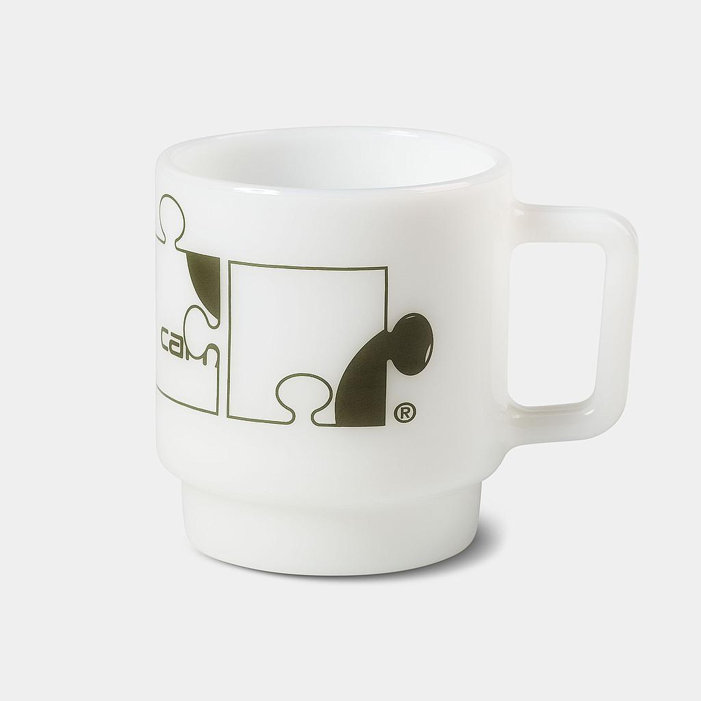 Taza Carhartt Assemble Glass Mug - White / Plant