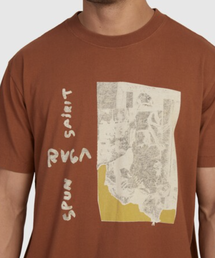 Camiseta Rvca Spuncollage - Rawhide