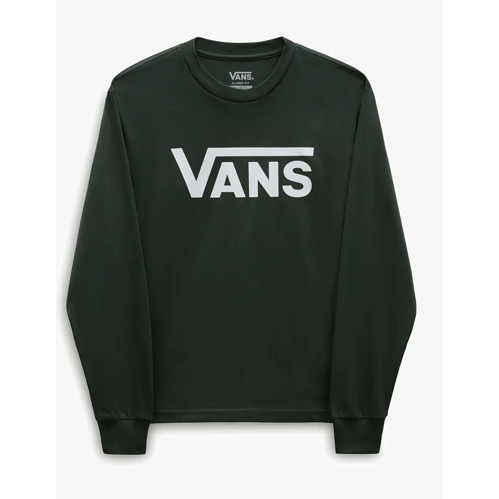 Camiseta Vans L/S Niño Classic - Deep Forest