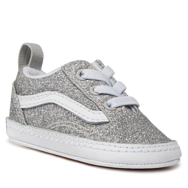 Old Skool Crib Glitter Silver