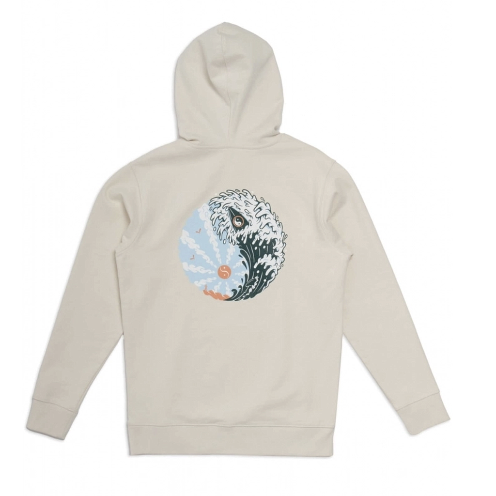 Sudadera Con Capucha T&amp;C Great Wave Fleece - Off White
