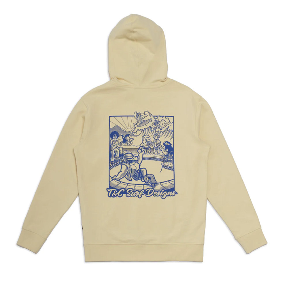 Sudadera Con Capucha T&amp;C Gnar Gull Fleece - Bone Yellow