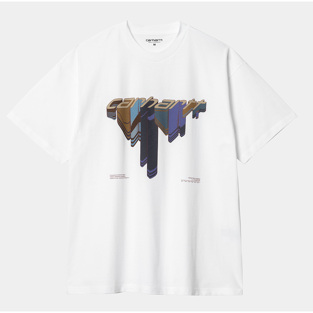 Camiseta Carhartt Wip SS Diagram Script - White