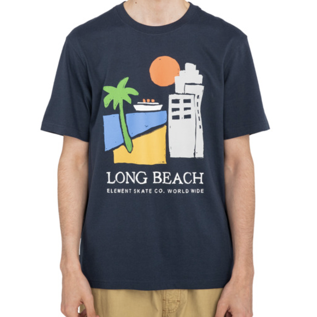 Camiseta Element Long Beach Worldwide - Eclipse Navy