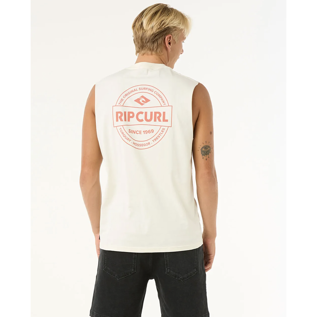 Camiseta Sin Mangas Rip Curl Stapler - White