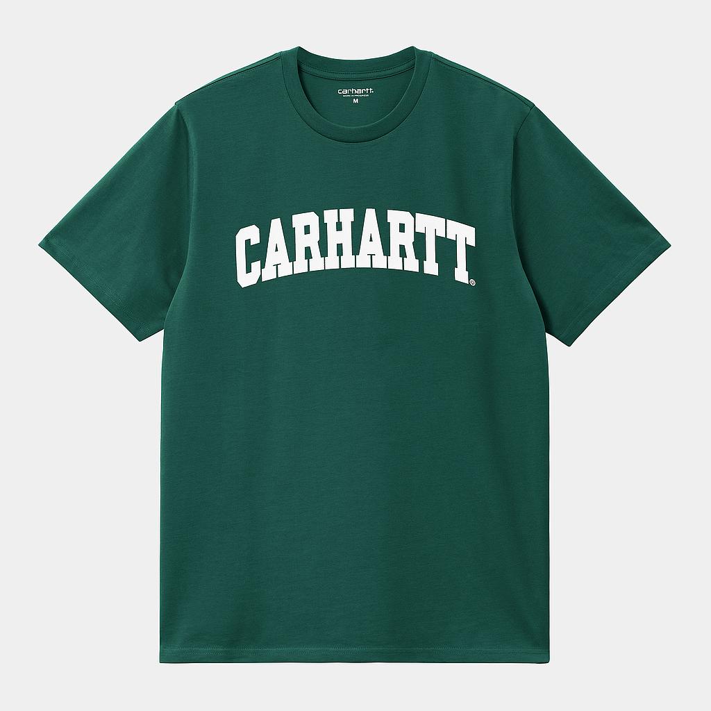 Camiseta Carhartt Wip University - Chervil / White