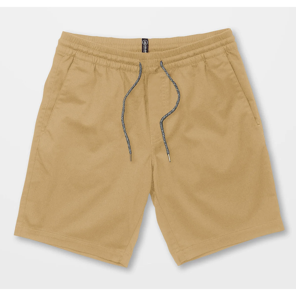 Pantalón Corto Volcom Frickin Elasticated Waist 19&quot; - Dark Khaki