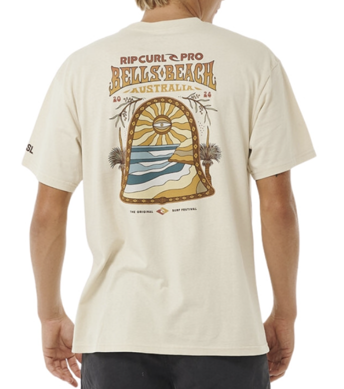 Camiseta Rip Curl Pro 24 Line Up  - Vintage White