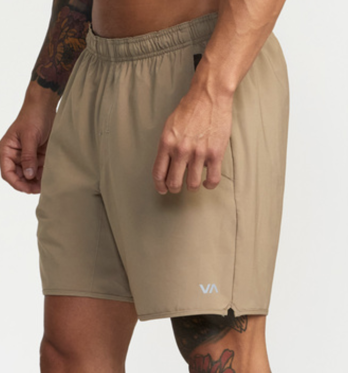 Pantalón Corto RVCA VA Sport Yogger Stretch 17'' - Dark Khaki