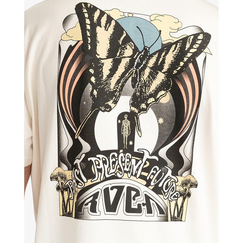 Camiseta RVCA Fly High - Antique White