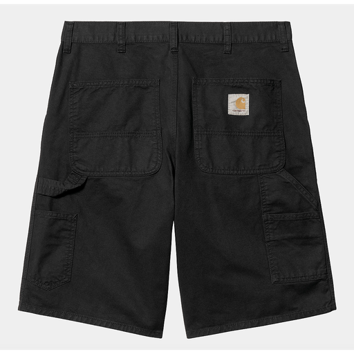 Pantalón Corto Carhartt WIP Single Knee - Black (Garment Dyed)