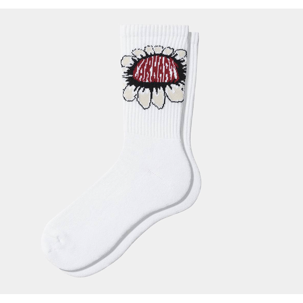 Calcetines Carhartt Wip Pixel Flower - White