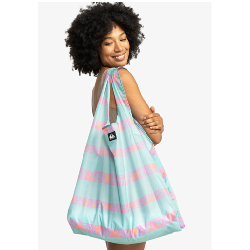 [3613379771555] Bolsa De Playa Quiksilver Reusable - Marine Blue Heritage Stripe 64